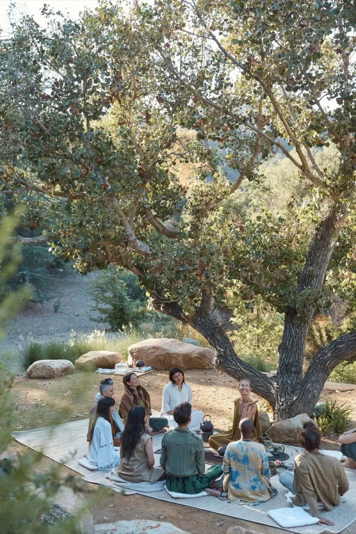 A Within gathering outdoors